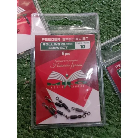 EMERILLONS A BAS DE LIGNE FEEDER SPECIALIST ROLLING QUICK CONNECT MILO